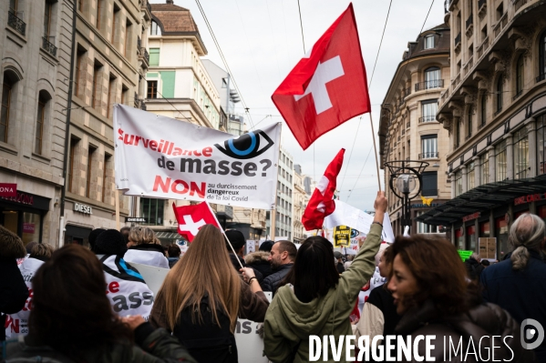 Manifestation contre la loi Covid et le passe sanitaire