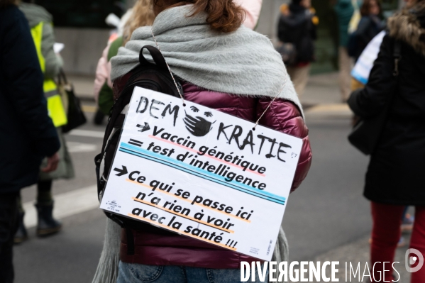 Manifestation contre la loi Covid et le passe sanitaire