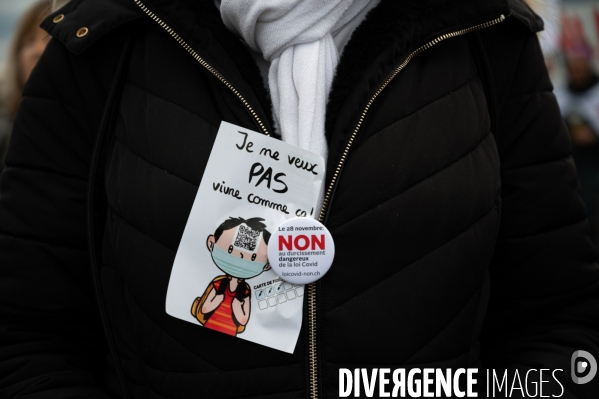 Manifestation contre la loi Covid et le passe sanitaire