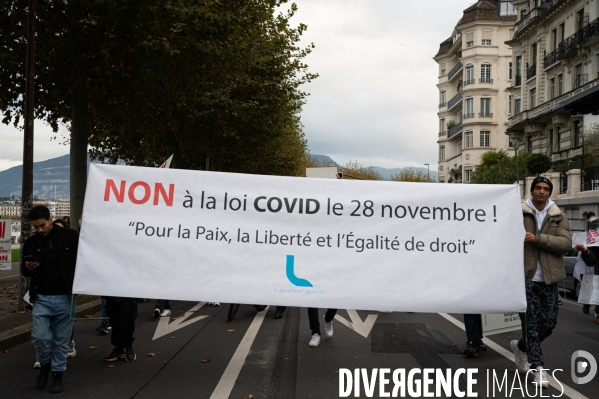 Manifestation contre la loi Covid et le passe sanitaire