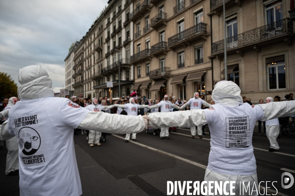 Manifestation contre la loi Covid et le passe sanitaire