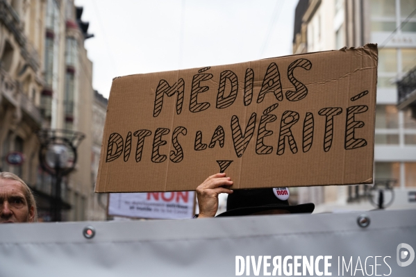 Manifestation contre la loi Covid et le passe sanitaire