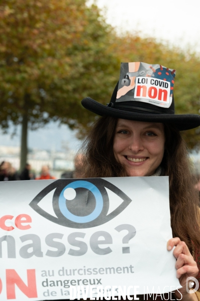 Manifestation contre la loi Covid et le passe sanitaire