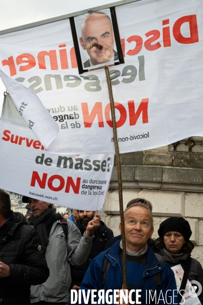 Manifestation contre la loi Covid et le passe sanitaire