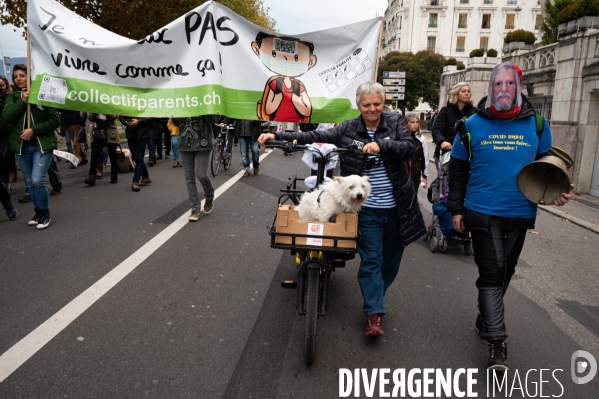 Manifestation contre la loi Covid et le passe sanitaire