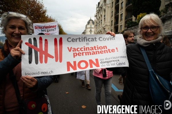 Manifestation contre la loi Covid et le passe sanitaire