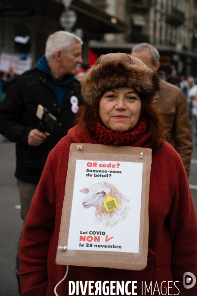 Manifestation contre la loi Covid et le passe sanitaire