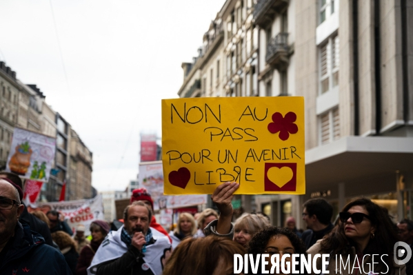 Manifestation contre la loi Covid et le passe sanitaire