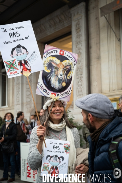 Manifestation contre la loi Covid et le passe sanitaire