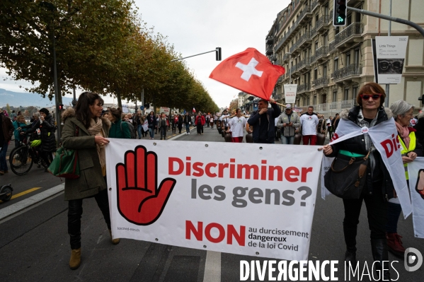 Manifestation contre la loi Covid et le passe sanitaire