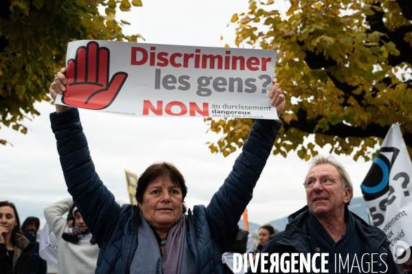 Manifestation contre la loi Covid et le passe sanitaire