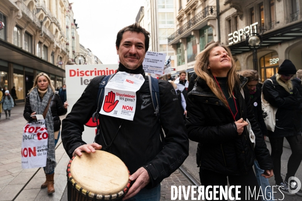 Manifestation contre la loi Covid et le passe sanitaire