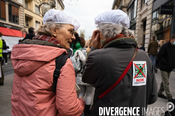 Manifestation contre la loi Covid et le passe sanitaire