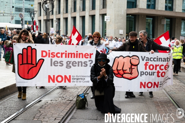 Manifestation contre la loi Covid et le passe sanitaire