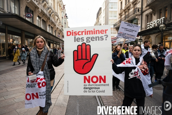 Manifestation contre la loi Covid et le passe sanitaire