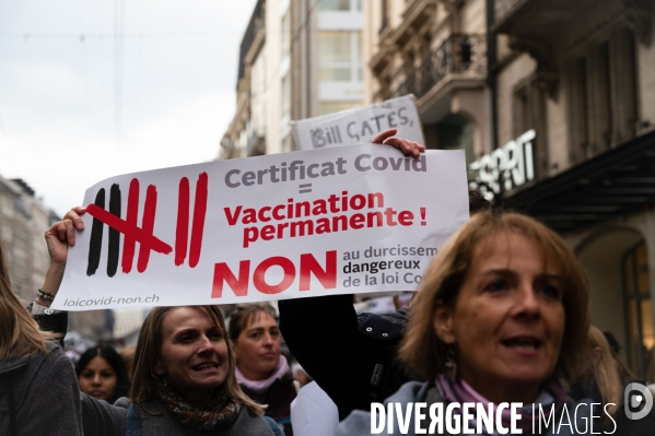 Manifestation contre la loi Covid et le passe sanitaire