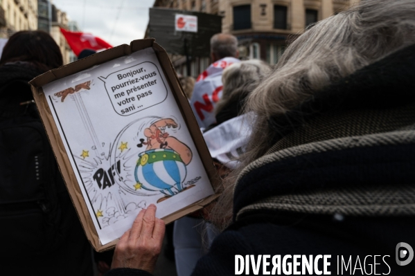 Manifestation contre la loi Covid et le passe sanitaire