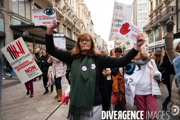 Manifestation contre la loi Covid et le passe sanitaire