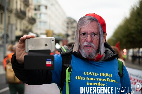 Manifestation contre la loi Covid et le passe sanitaire