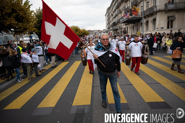 Manifestation contre la loi Covid et le passe sanitaire