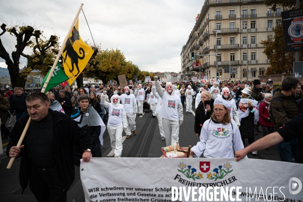 Manifestation contre la loi Covid et le passe sanitaire