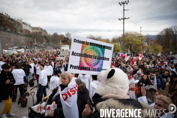 Manifestation contre la loi Covid et le passe sanitaire