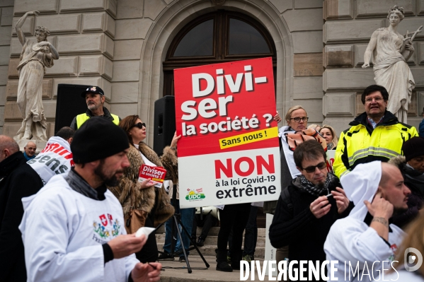 Manifestation contre la loi Covid et le passe sanitaire