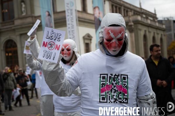 Manifestation contre la loi Covid et le passe sanitaire