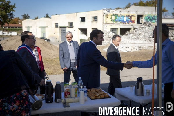 Emmanuel Macron à Saint-Etienne et Montbrison - Loire