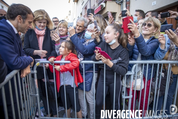 Emmanuel Macron à Saint-Etienne et Montbrison - Loire