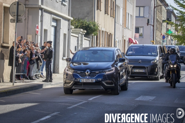 Emmanuel Macron à Saint-Etienne et Montbrison - Loire