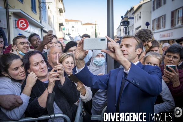 Emmanuel Macron à Saint-Etienne et Montbrison - Loire