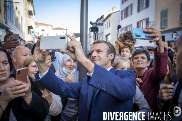 Emmanuel Macron à Saint-Etienne et Montbrison - Loire