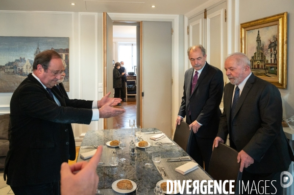 Déjeuner entre Lula da Silva et François Hollande.