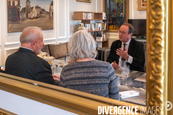 Déjeuner entre Lula da Silva et François Hollande.