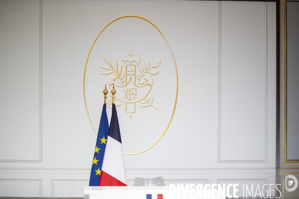 Emmanuel Macron : conférence de presse à l Elysée