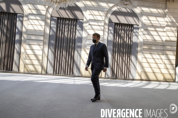 Emmanuel Macron : conférence de presse à l Elysée