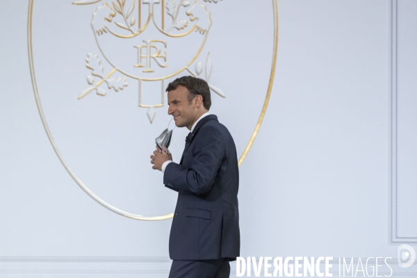 Emmanuel Macron : conférence de presse à l Elysée