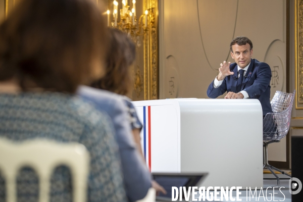 Emmanuel Macron : conférence de presse à l Elysée