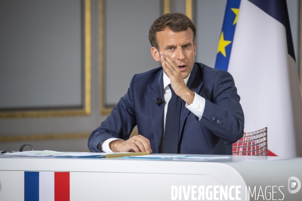 Emmanuel Macron : conférence de presse à l Elysée