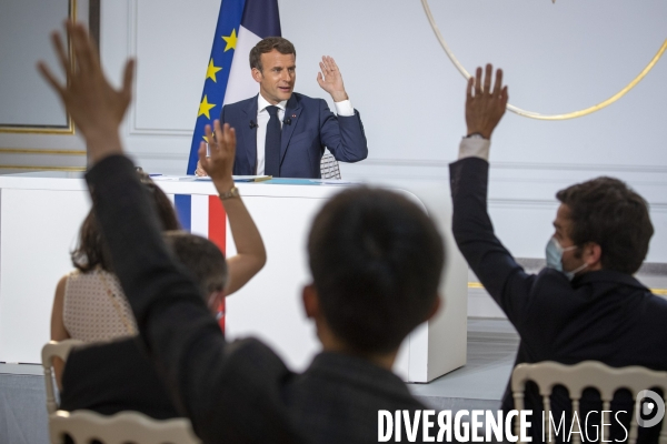 Emmanuel Macron : conférence de presse à l Elysée
