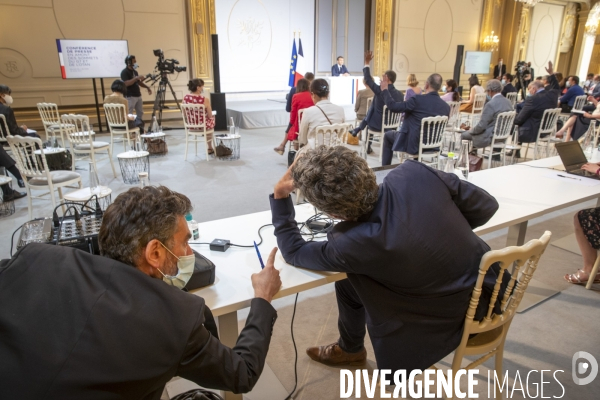 Emmanuel Macron : conférence de presse à l Elysée