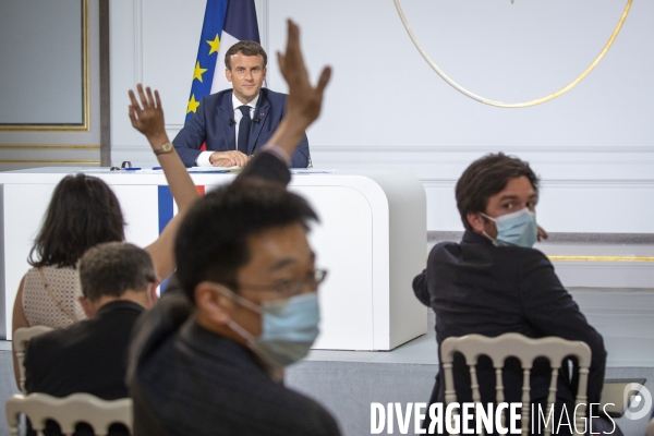 Emmanuel Macron : conférence de presse à l Elysée