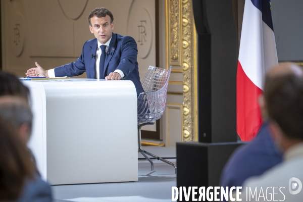 Emmanuel Macron : conférence de presse à l Elysée