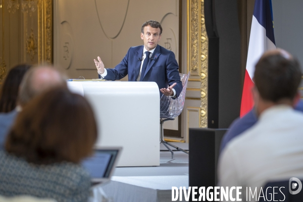 Emmanuel Macron : conférence de presse à l Elysée