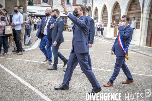 Emmanuel Macron dans le Lot