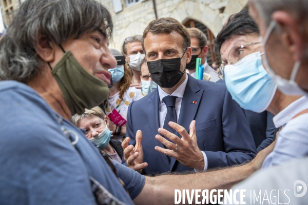 Emmanuel Macron dans le Lot