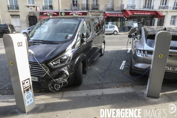 Points de recharge belib  pour vehicules electriques  dans paris