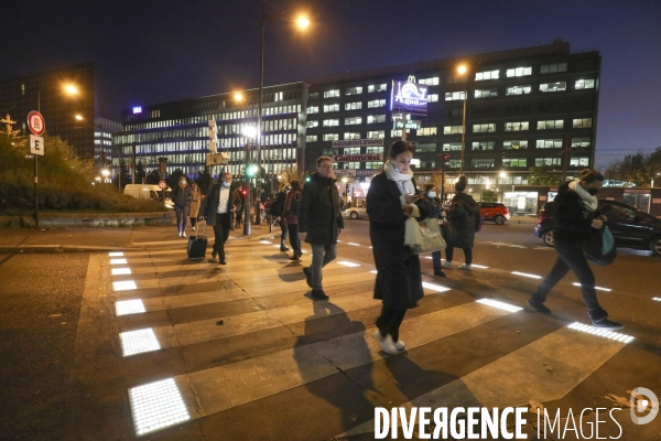 Marquage au sol lumineux porte de sevres