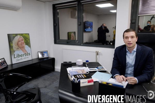 Inauguration du QG de la campagne presidentielle de 2022 de Marine Le Pen